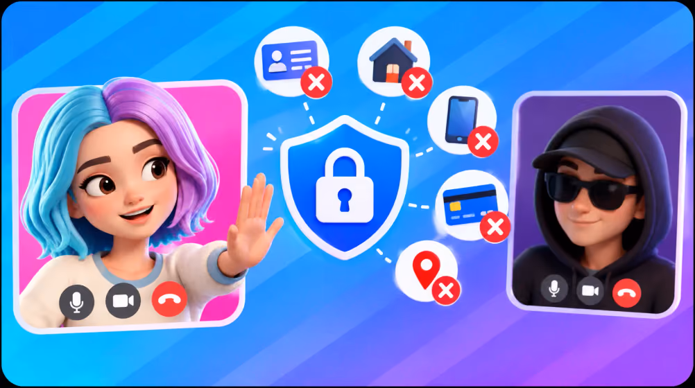 Protecting personal information while chatting with strangers online